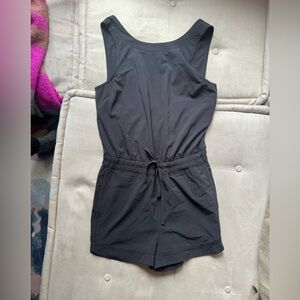 Athleta Romper w Tank Top Criss Cross Back